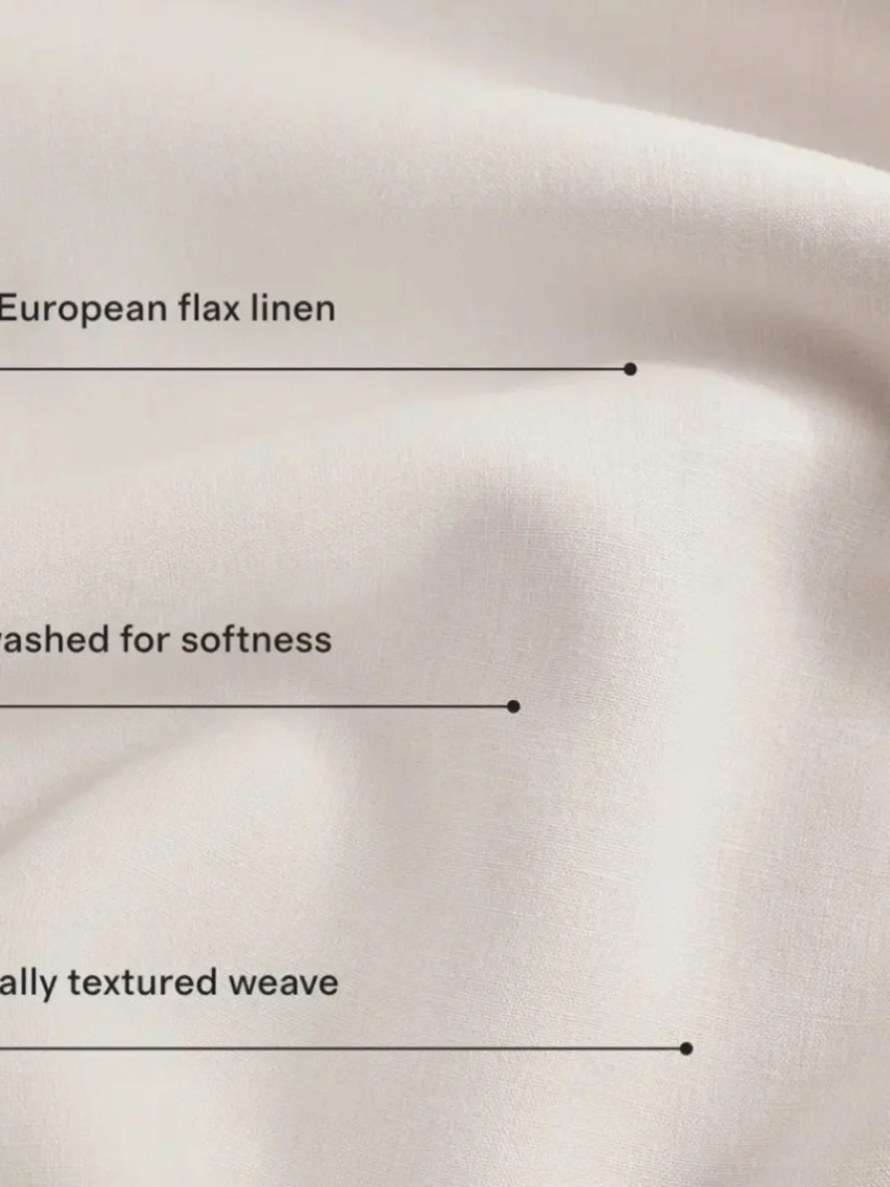 New European Linen Sham Set of 2 King Sand Tan